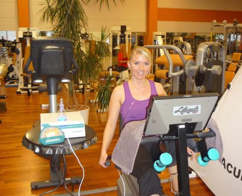 AIRNERGY Anwendung im Fitnessstudio