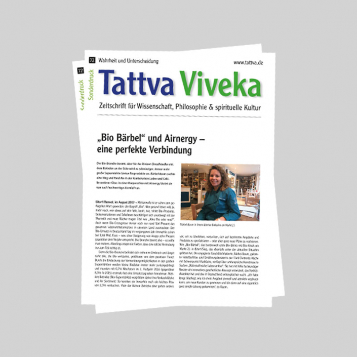 Tattva Viveka Bio Bärbel und AIRNERGY Sonderdruck